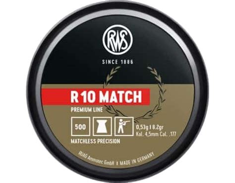 R10 Match 177cal Ø4 49mm 8 2gr 500 Pack Beretta Australia