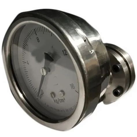 ANI Analog Stainless Steel Chemical Sealed Diaphragm Pressure Gauge At