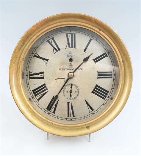 Sold Price Seth Thomas Ship S Clock May 6 0122 12 00 Pm Edt