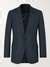 Navy Slim Fit Checked Mohair And Wool Blend Suit Jacket KINGSMAN MR