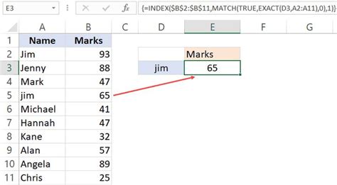 Index Match Functions Combo In Excel Easy Examples Excel