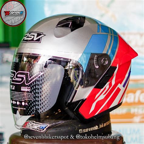 Jual Helm Rsv Sv Motif R Glossy Double Visor Sv Original Sni