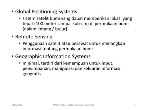 Sistem Informasi Geografis Ppt