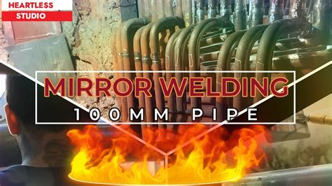 Mirror TIG Welding 100mm Metal Pipe Mirror Welding Is Hardest Tig