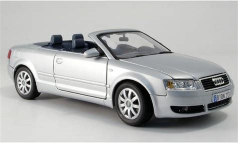 Modellino In Miniatura Audi A4 1 18 Motormax Cabriolet Grigio Sans