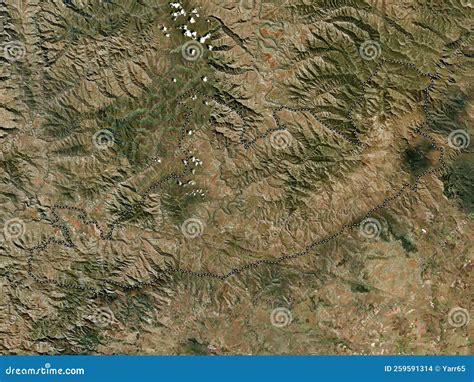 Qacha S Nek Lesotho High Res Satellite No Legend Stock Illustration