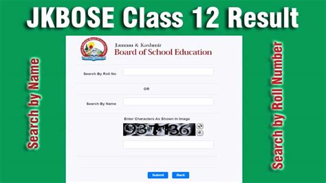 JKBOSE 12TH Result 2022 23 Kashmir Division Results Search By Name At