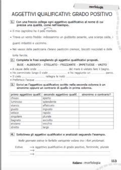 AGGETTIVI QUALIFICATIVI Language Italian Grade Level Primaria School