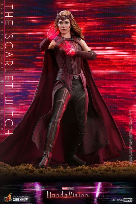 Wandavision Hot Toys Reveals A Magical Scarlet Witch Figure Ign Scarlet Witch Scarlet