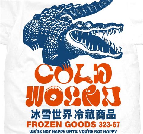 【cold World Frozen Goodsコールドワールドフローズングッズ】gator Tee Tシャツ White ホワイト