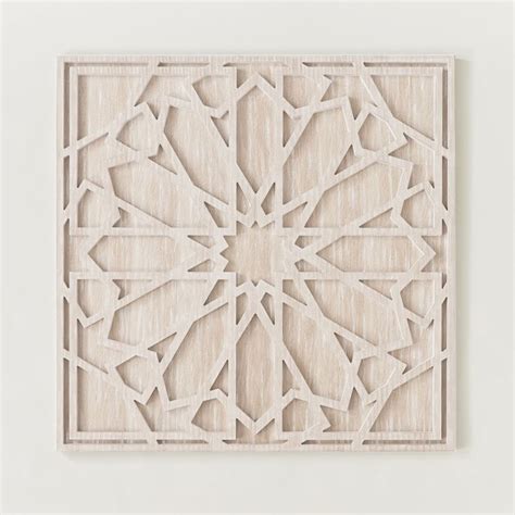 West Elm Graphic Wood Square Dimensional Wall Art AptDeco