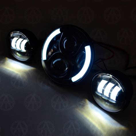 Kit Faro Principal Y Faros Auxiliares Led Moto Env O Gratis