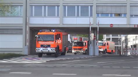 Löscheinheit mit Reserve HLF RTW 4 ELW B Dienst BF Bonn FW 1