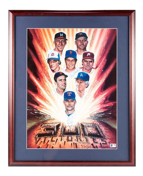 Lot Mlb Win Club Multi Signed Lithograph