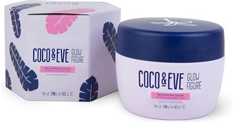 Coco And Eve Glow Figure Bali Buffing Sugar Exfoliating Body Scrub For