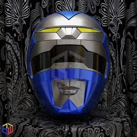 Power Rangers Lost Galaxy Blue Ranger Helmet D Model D Printable