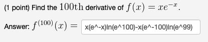 Solved Point Find The Th Derivative Of F X Re Chegg