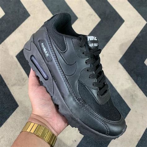 Tênis Nike Air Max 90 Todo Preto 42 Tenis Promocao Nike Air Max