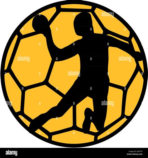 Jugador de Balonmano balón Fotografía de stock Alamy