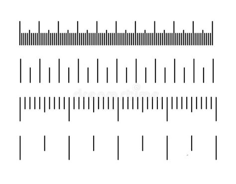 Measurement Scale Ruler Or Scale Length Measurement Metric And Inch