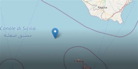 Scossa Di Terremoto Nel Canale Di Sicilia Giornale Di Sicilia