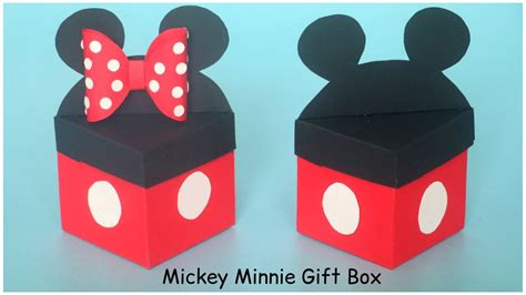 Mickey Mouse Minnie Mouse Gift Box Tutorial Youtube