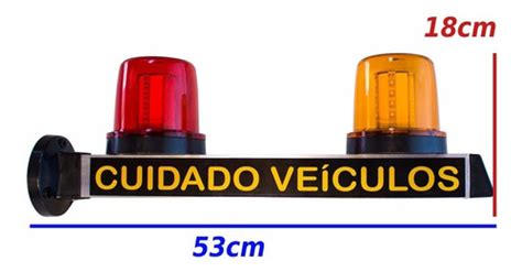 Sinalizador De Garagem Led Entrada E Saida Ve Culos St R