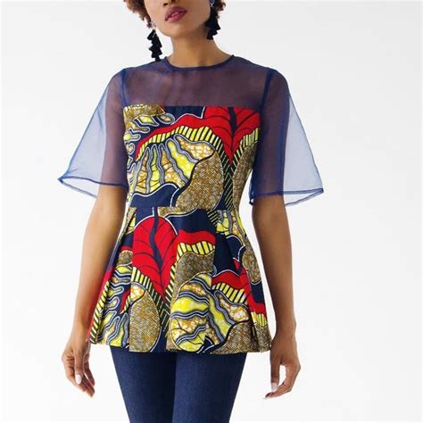 African Print Peplum Etsy