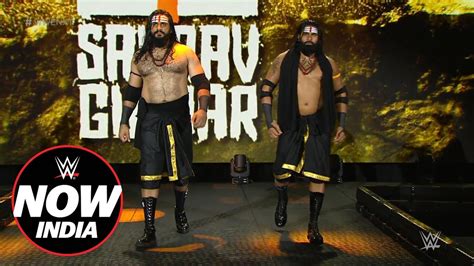 Saurav Gurjar And Rinku Singhs Tag Team Debut Wwe Now India Youtube