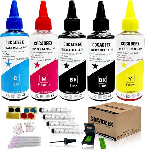 Cocadeex Ml Ink Refill Kit Compatible With Hp Ink Cartridges Xl