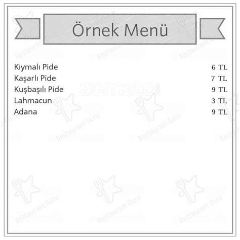 Menu At Sultan Sofrasi Ankara Mehmet Ali Alt N Cd A