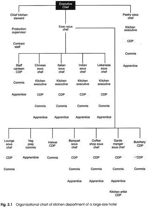 Hierarchy Of Kitchen And Staff Duties Ihmnotessite