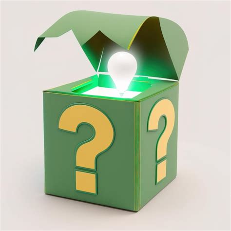 Premium Photo Mystery Box Illustration Generative Ai