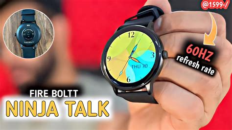 Fire Boltt Ninja Talk Unboxing Review Inch Round Bluetooth