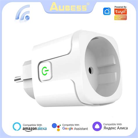 Aubess Smart Socket Eu A A Ac V Wifi Smart Plug Power Outlet