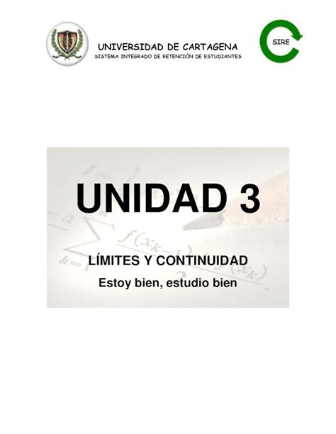 PDF LIMITES Y CONTINUIDAD UNIDAD III DOKUMEN TIPS