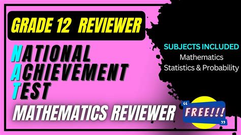 DepEd NAT Mathematics Reviewer For Grade 12 Students SY 2022 2023 YouTube