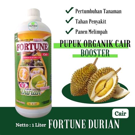 Jual Pupuk Pohon Durian Booster FORTUNE Durian Cair 1 Liter Pupuk