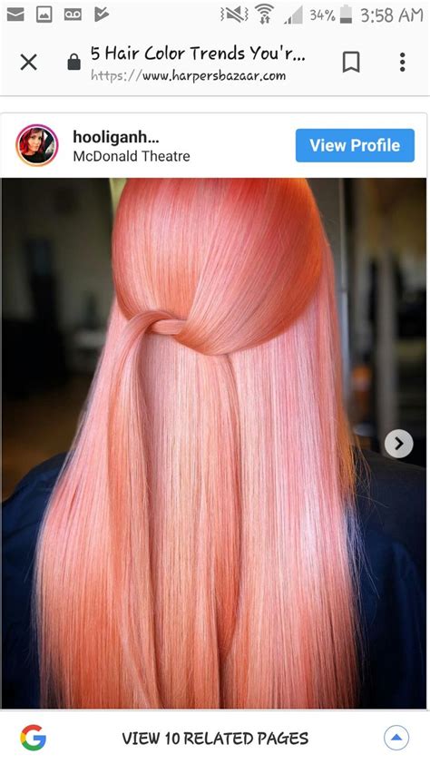 Pin By Heather Harris On Rock Star Hair Coral Hair Colored Hair Tips