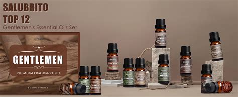 SALUBRITO Essential Oils Set For Men Fragrance Oil Set For Diffuser