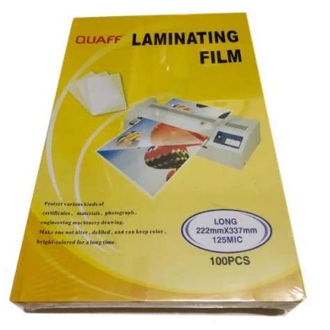 QUAFF LAMINATING FILM LONG SIZE 125mic Lazada PH