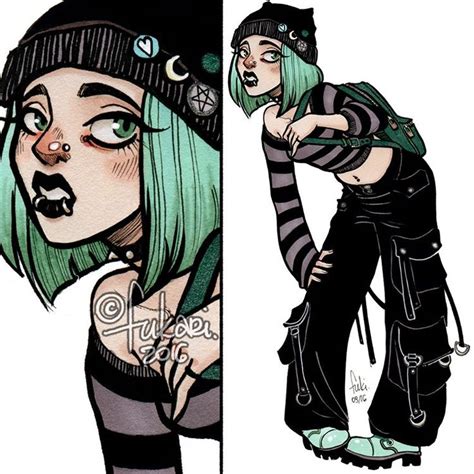 S Goth Girl Inspired By One Of My Latest Posts In Emo Art