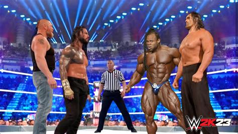 Wwe K Roman Reigns Brock Lesnar Vs Kai Greene The Great Khali