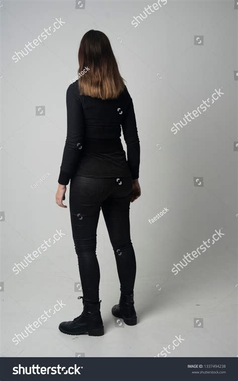Full Length Portrait Brunette Girl Wearing Stock Photo 1337494238 Shutterstock