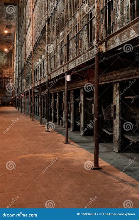 Derelict Iron Cell Block Ohio State Reformatory Prison Mansfield