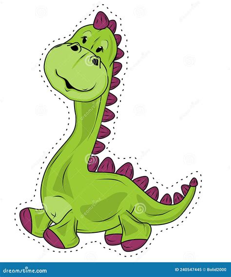 Teddy Dino Cartoon Stock Illustration Illustration Of Baby 240547445