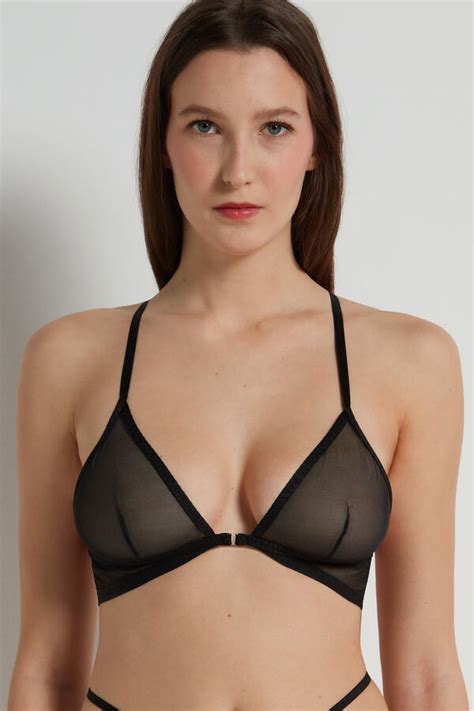 Seduction Mesh Triangle Bra Tezenis