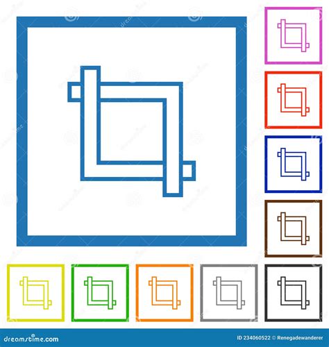 裁剪工具平框图标 向量例证 插画 包括有 自定义 无格式 对象 要素 项目 剪切 形状 纵的沟纹 234060522