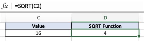 Sqrt Function Excel — Data Trail Mix