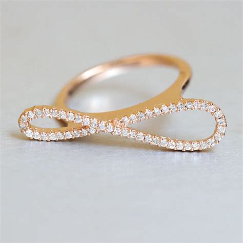 Blushed Gold Infinity Ring - kellinsilver.com